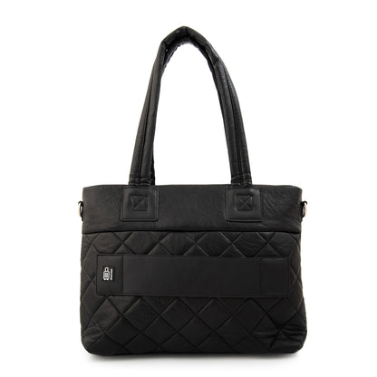 Cartera tote porta notebook adela mediana negro