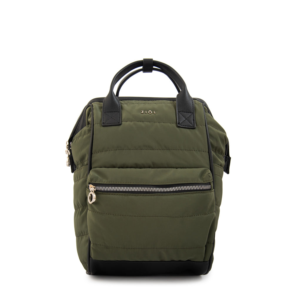 Mochila fatima mediana verde oliva – ZiolBags Chile