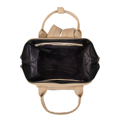 Mochila fatima mediana blanco crudo