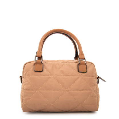 Cartera bandolera con asas brenda mediana beige