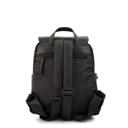 Mochila con tapa selina mediana negro