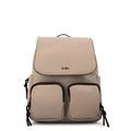 Mochila con tapa selina mediana gris