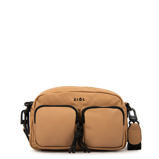 Cartera bandolera selina mediana beige