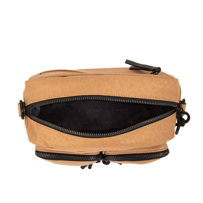 Cartera bandolera selina mediana beige