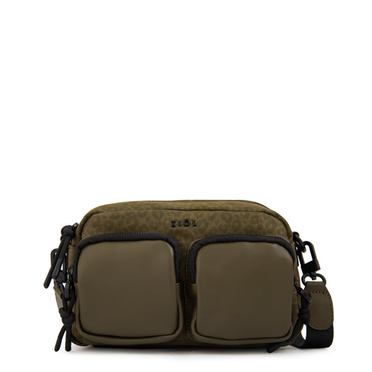 Cartera bandolera selina mediana verde oliva
