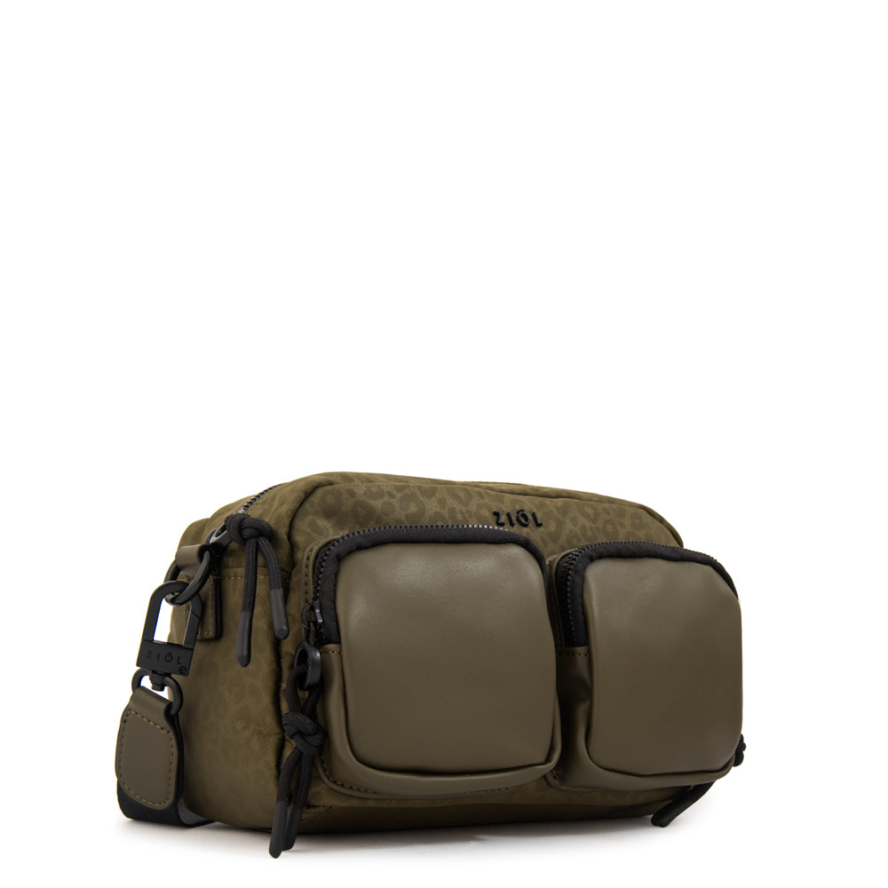 Cartera bandolera selina mediana verde oliva