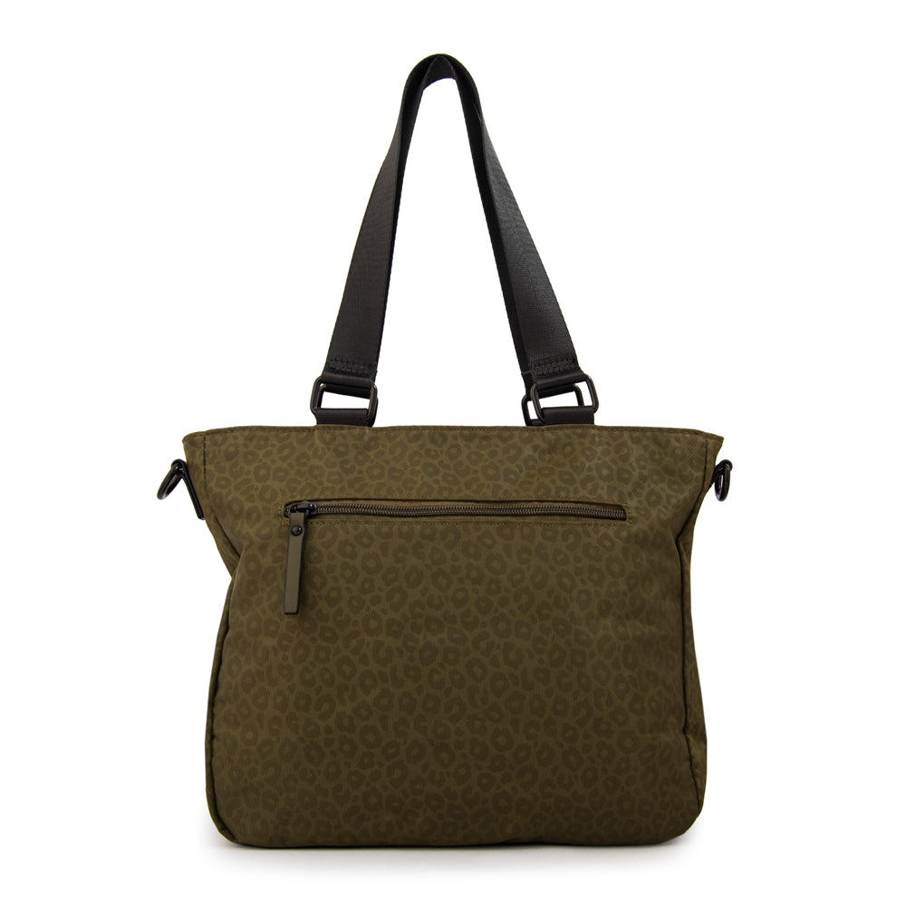 Cartera tote selina mediana verde oliva