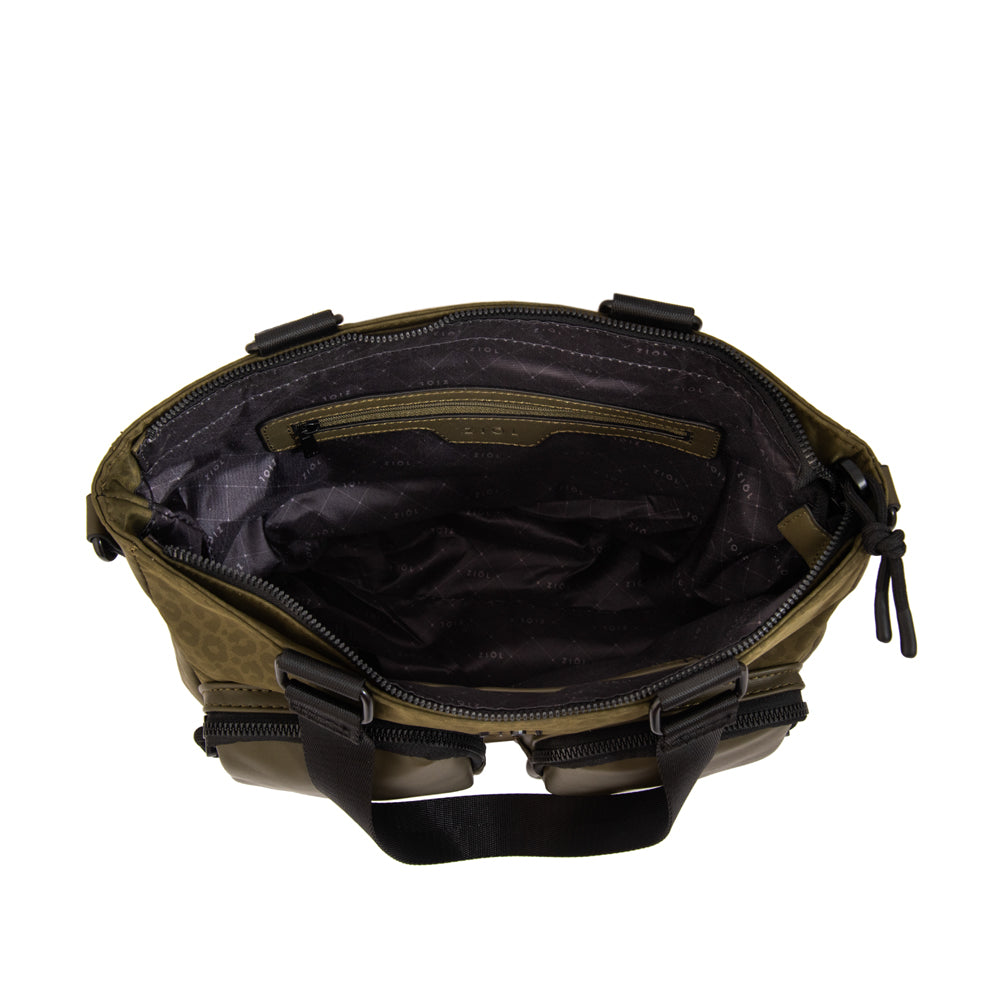 Cartera tote selina mediana verde oliva