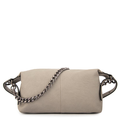 Cartera bandolera valeria mediana gris