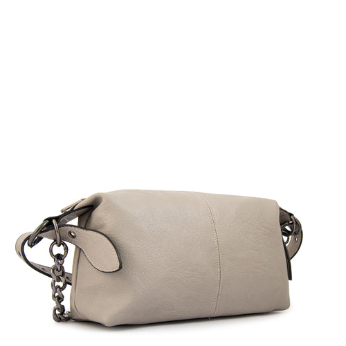 Cartera bandolera valeria mediana gris