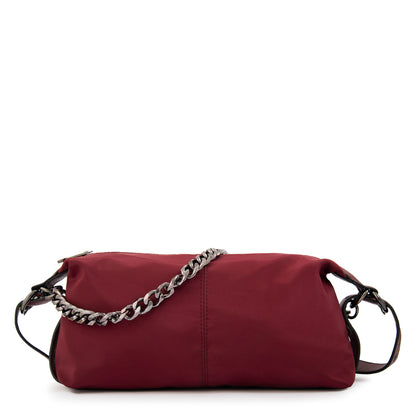 Cartera bandolera valeria mediana burdeo