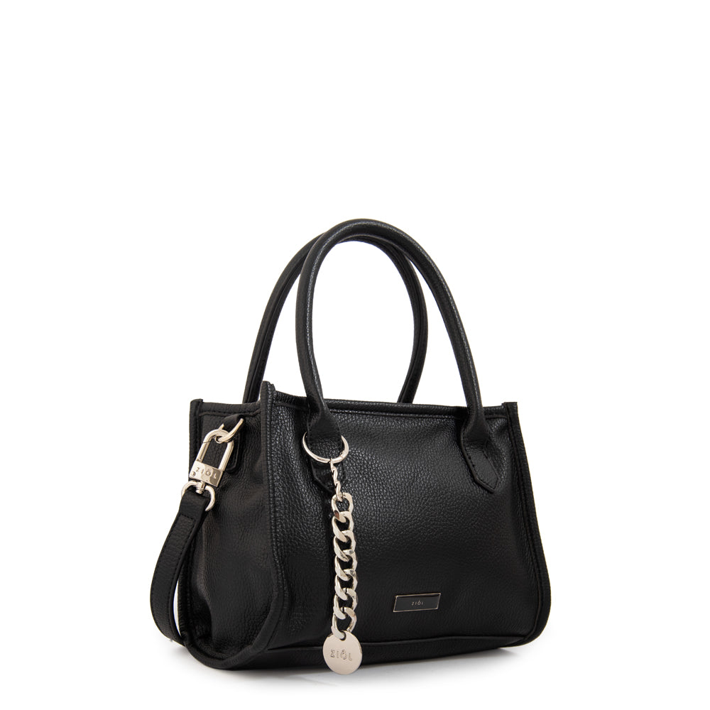 Cartera bandolera con asas renatta mediana negro