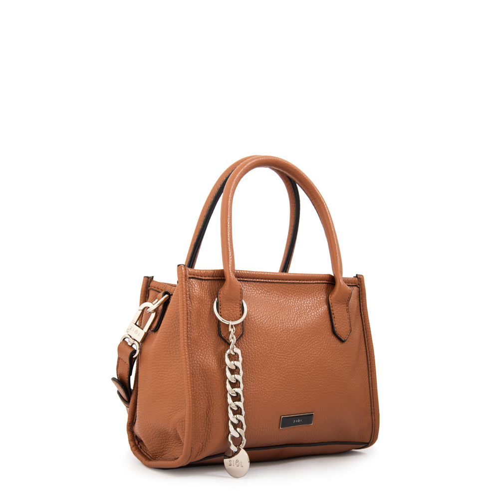 Cartera bandolera con asas renatta mediana café