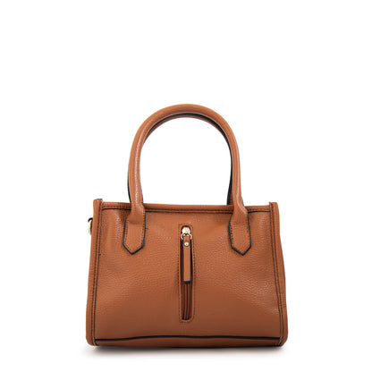Cartera bandolera con asas renatta mediana café