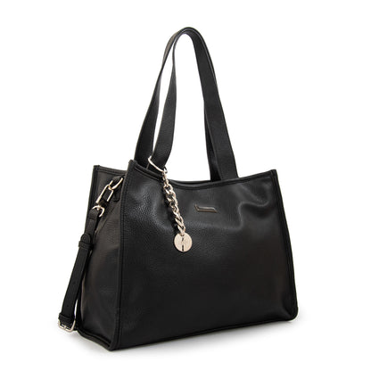 Cartera tote renatta mediana negro