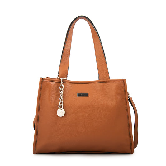 Cartera tote renatta mediana café
