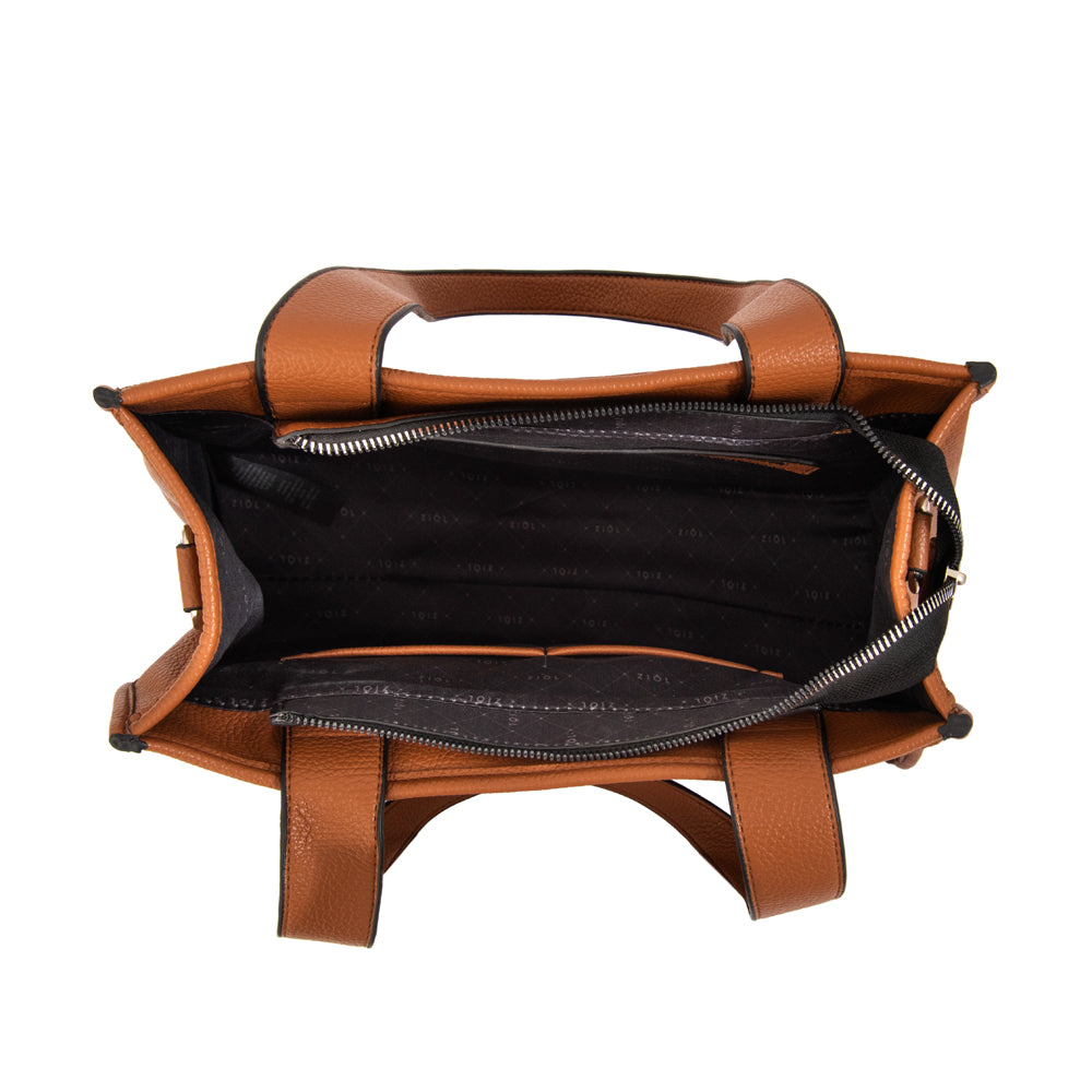 Cartera tote renatta mediana café