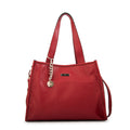 Cartera tote renatta mediana rojo oscuro