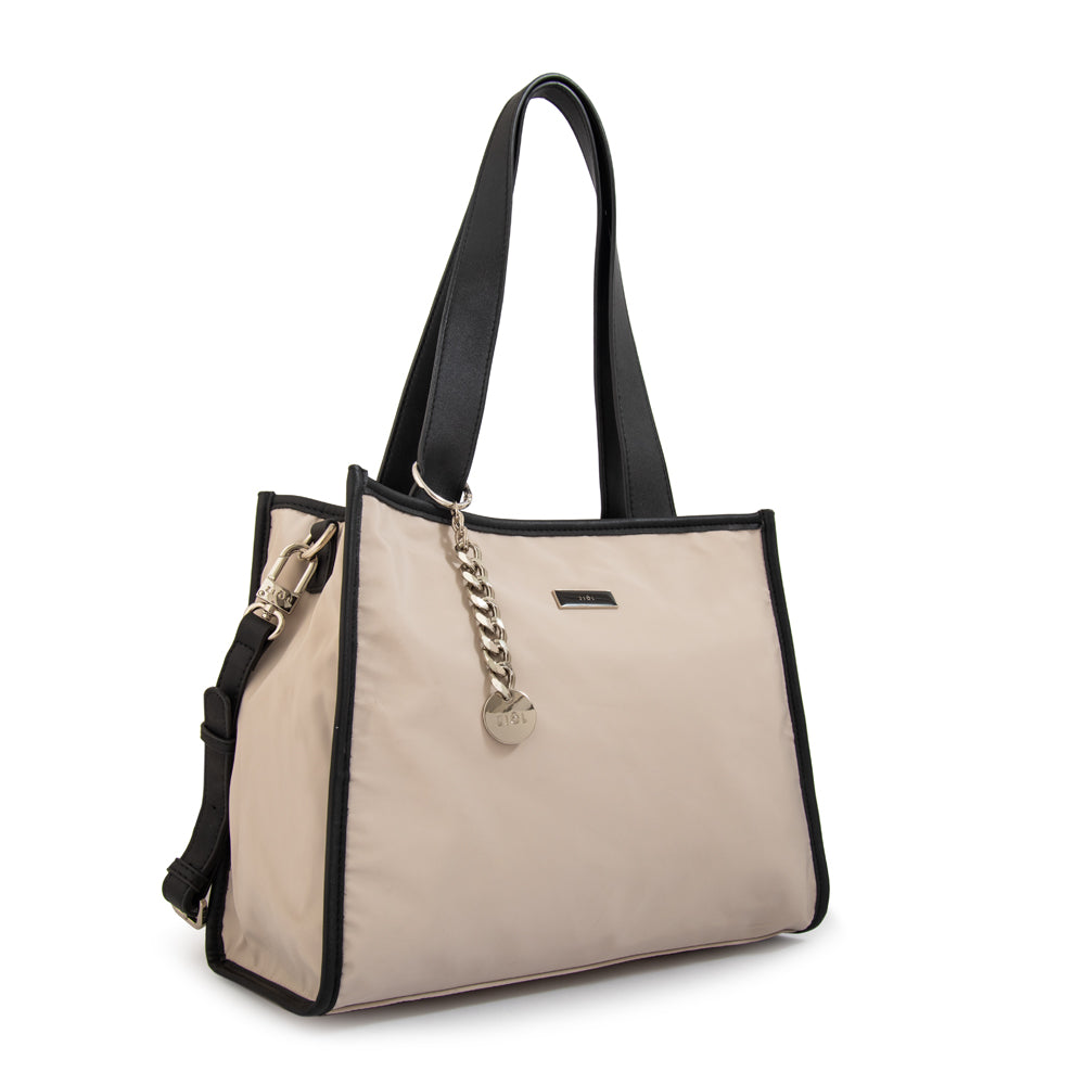 Cartera tote renatta mediana blanco crudo