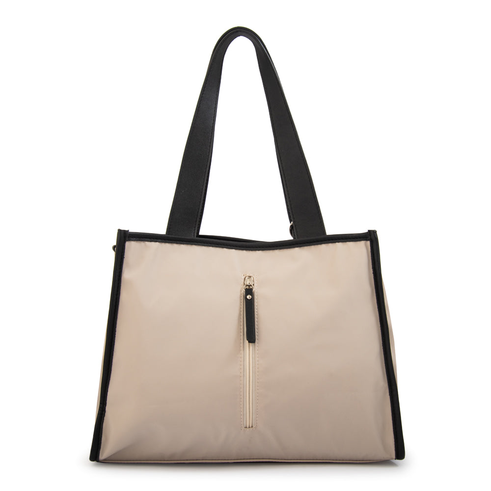Cartera tote renatta mediana blanco crudo