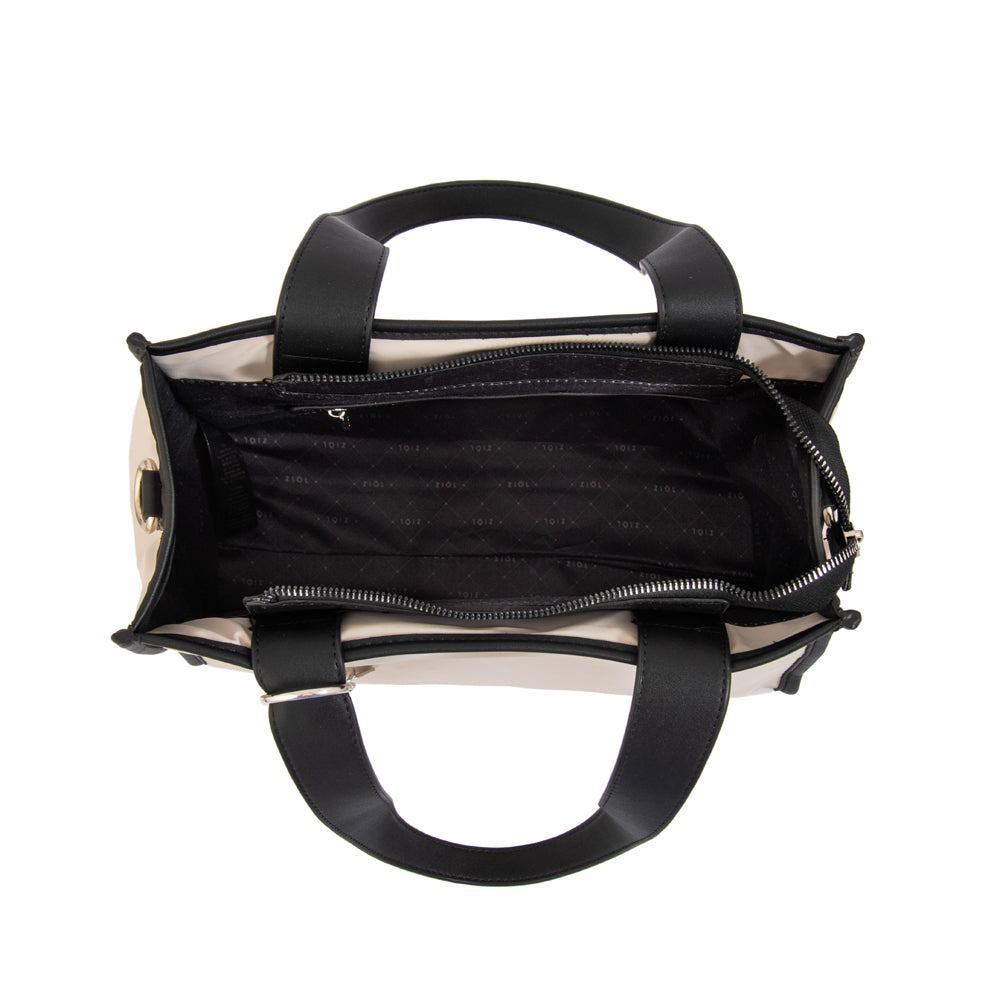 Cartera tote renatta mediana blanco crudo
