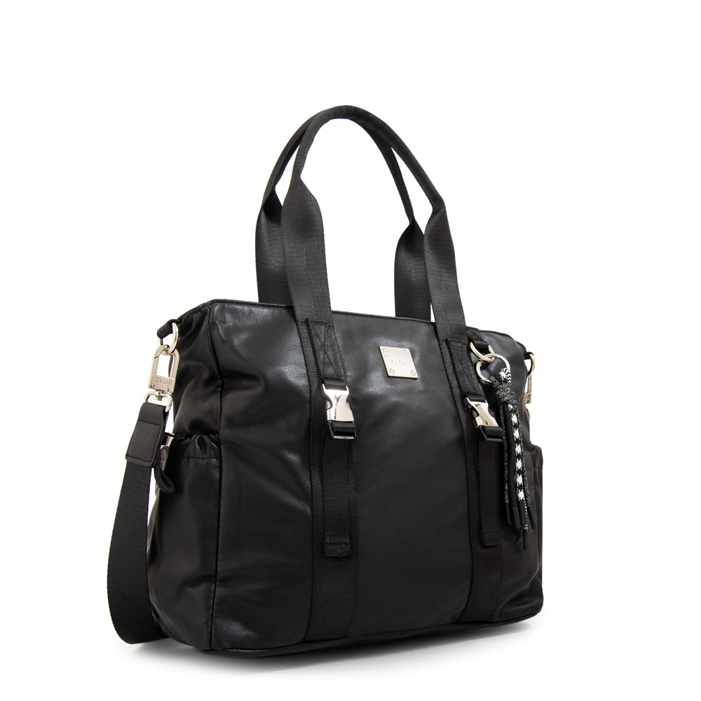 Cartera tote porta notebook elina grande negro