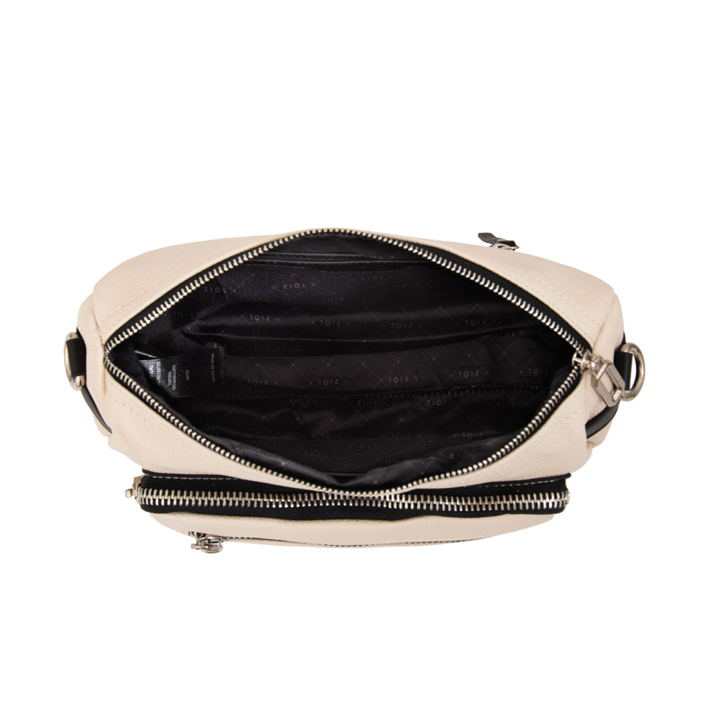 Cartera bandolera ruby blanco crudo