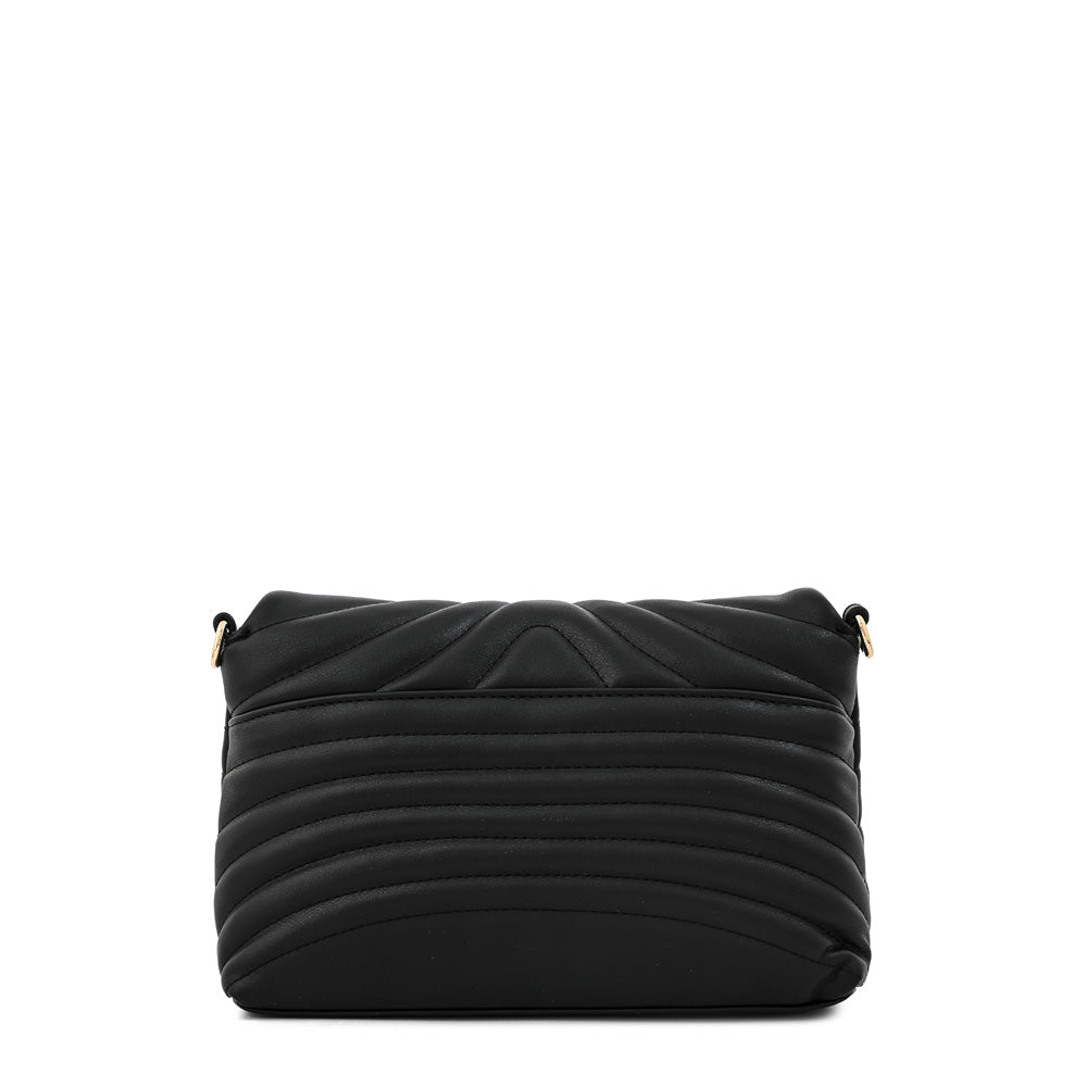 Cartera bandolera con tapa shannon pequeña negro