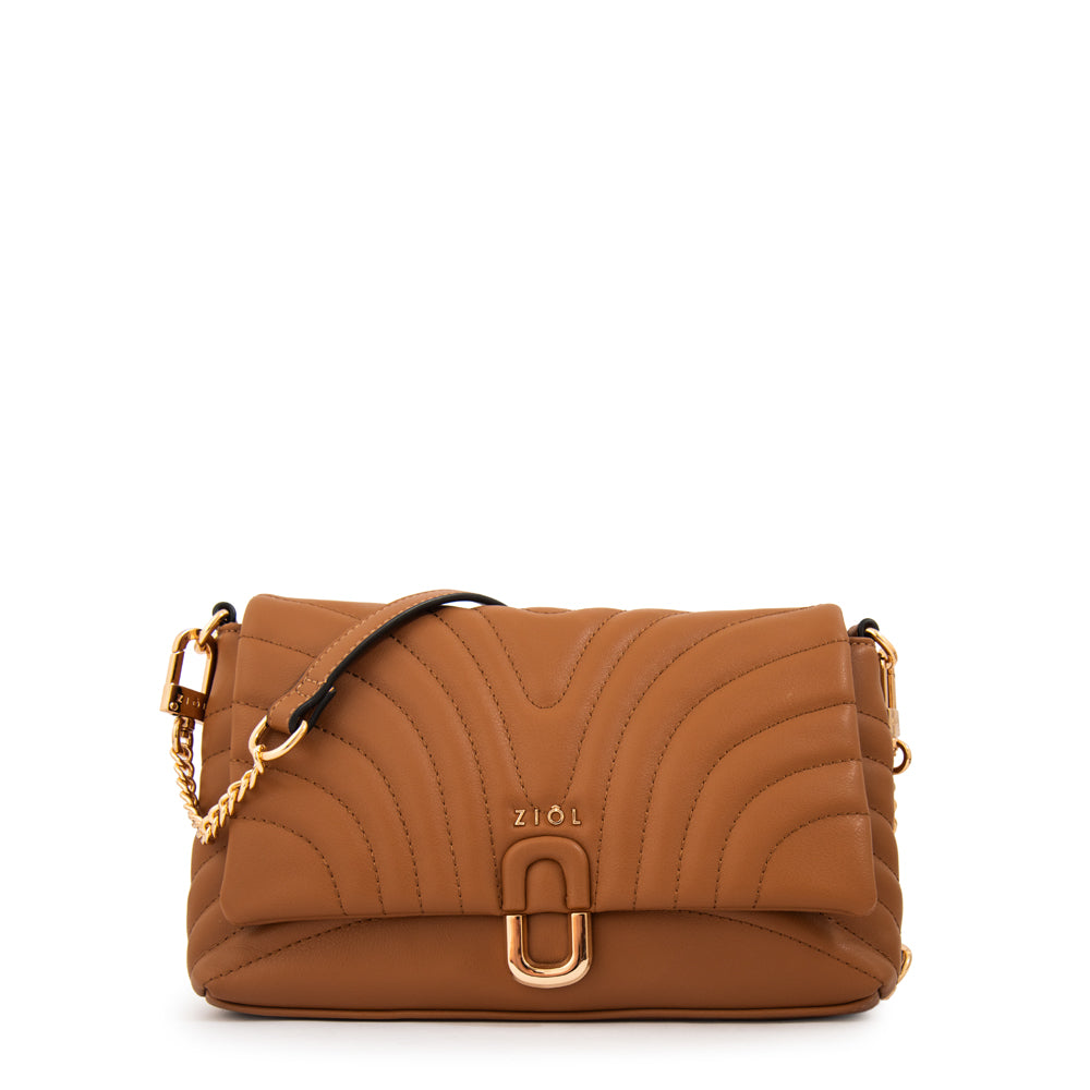 Cartera bandolera shannon camel