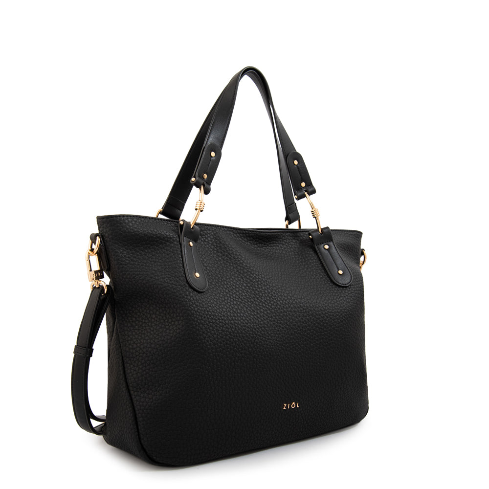 Cartera tote barbara grande negro