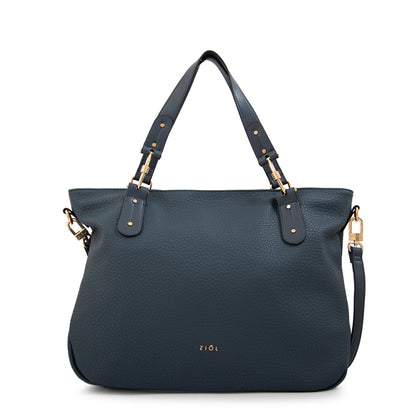 Cartera tote barbara grande azul