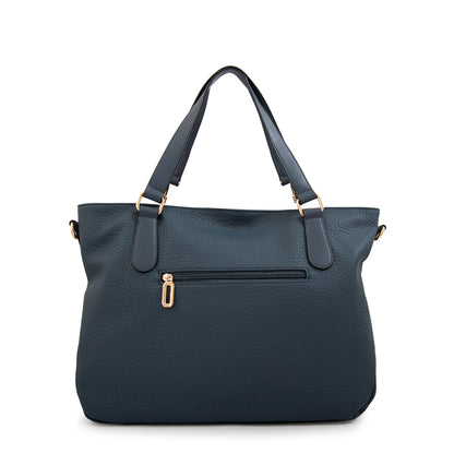 Cartera tote barbara grande azul