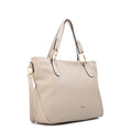 Cartera tote barbara grande blanco crudo