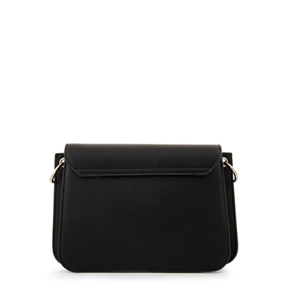 Cartera Bandolera con tapa karina mediana negro