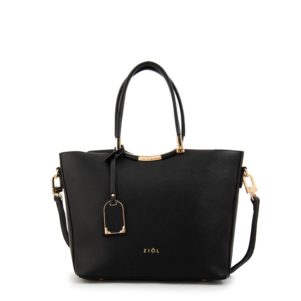 Cartera tote mandela grande negro