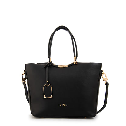 Cartera tote mandela grande negro