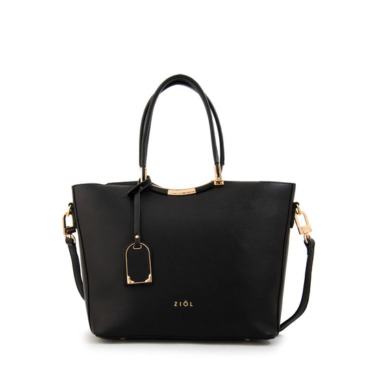 Cartera tote mandela grande negro