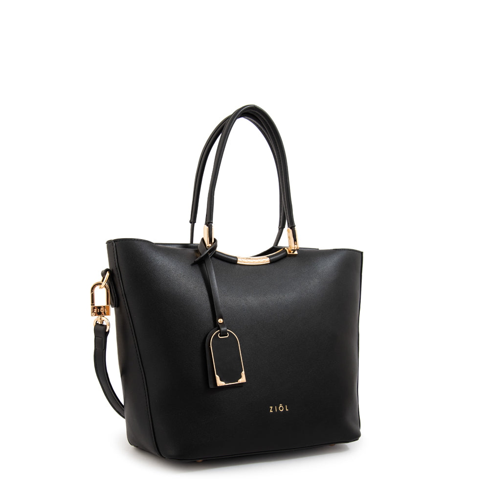 Cartera tote mandela grande negro