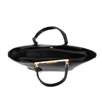 Cartera tote mandela grande negro