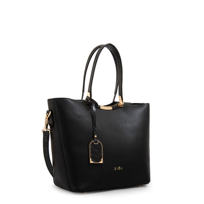 Cartera tote mandela grande negro