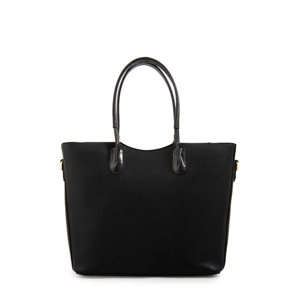 Cartera tote mandela grande negro