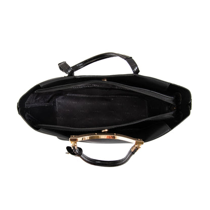 Cartera tote mandela grande negro