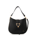 Cartera corte oval sarah mediana negro