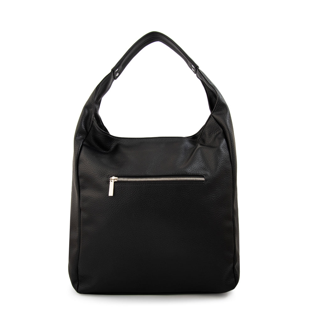 Cartera corte oval barbara grande negro