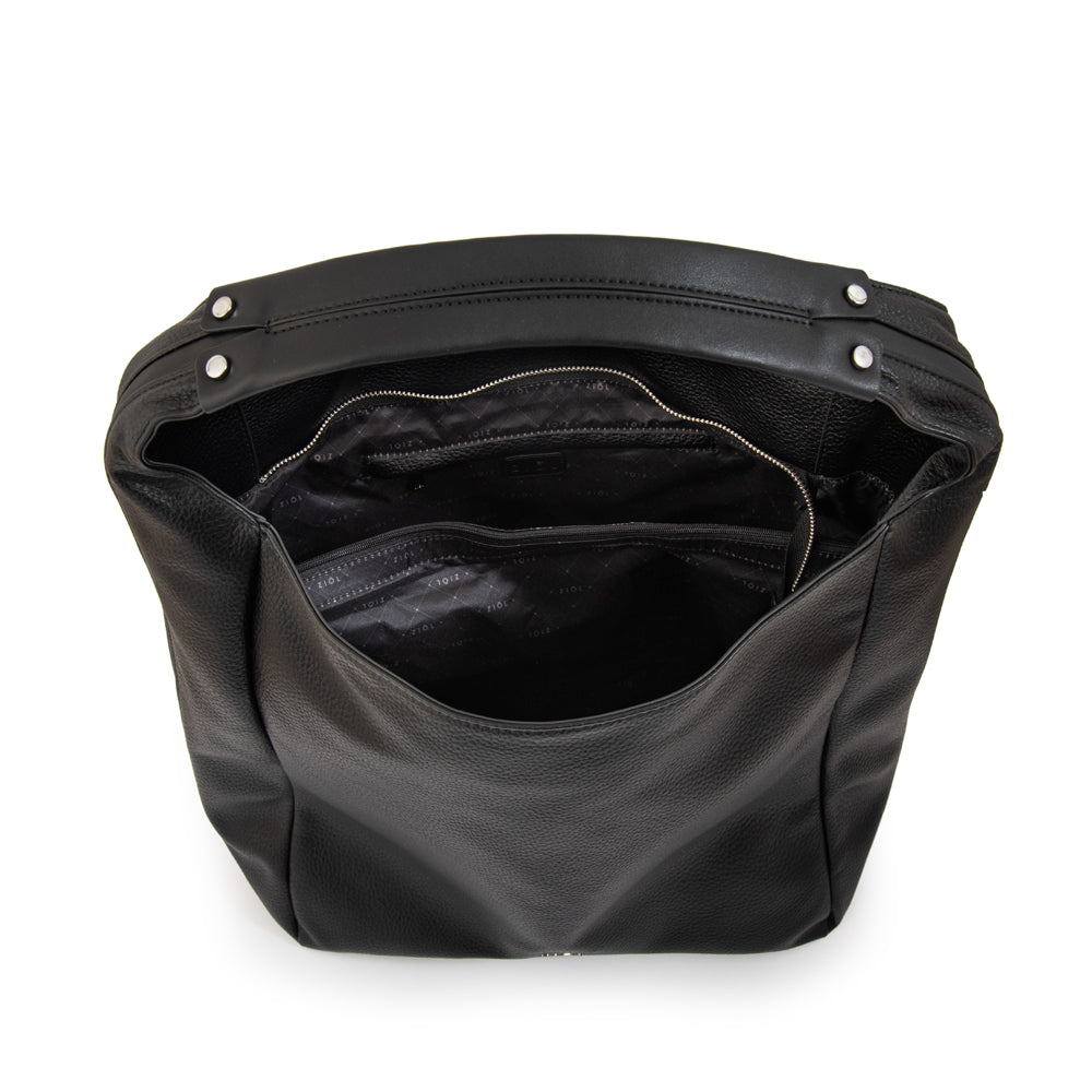 Cartera corte oval barbara grande negro