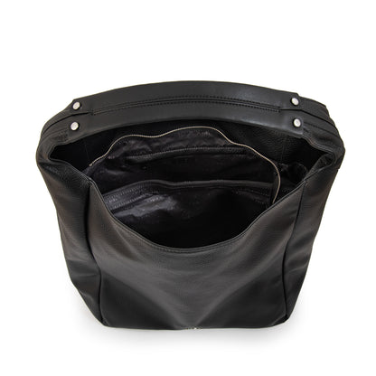 Cartera corte oval barbara grande negro