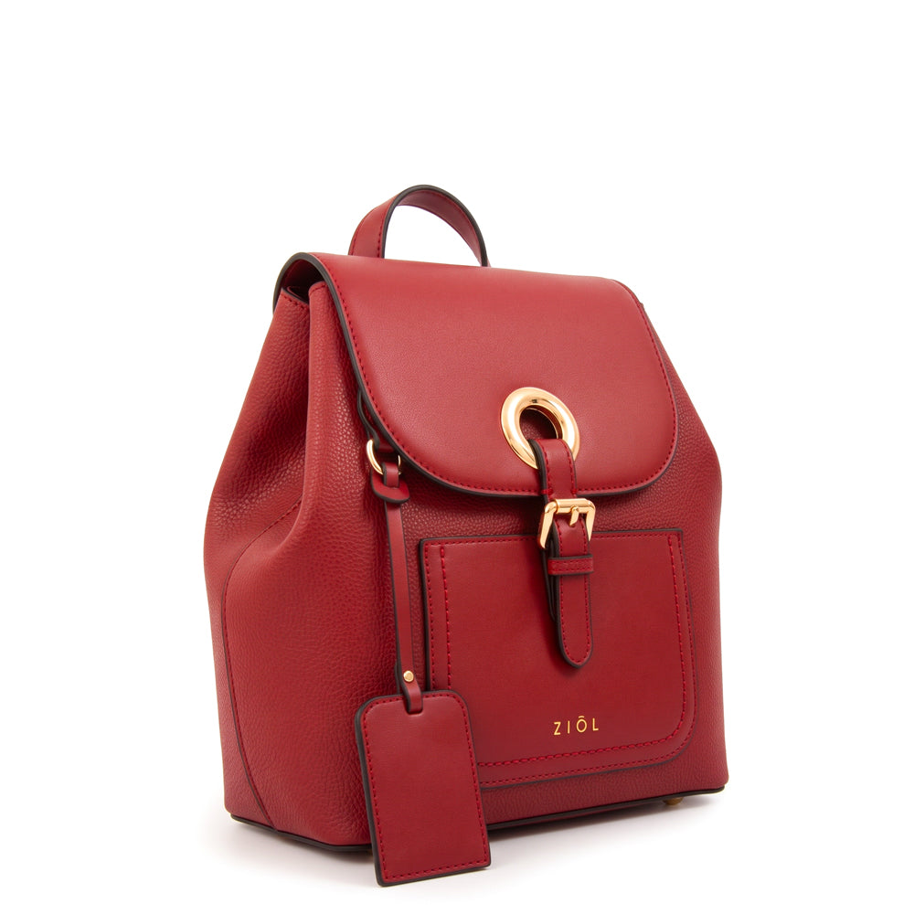 Mochila cailin pequeña rojo