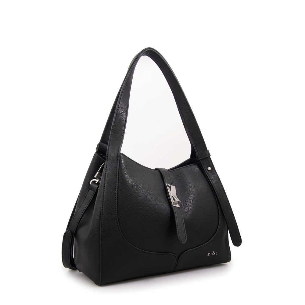 Cartera tote carey pequeña negro