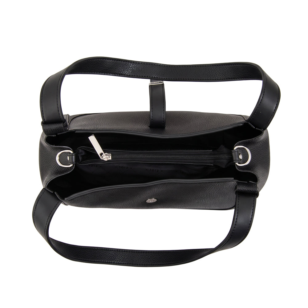 Cartera tote carey pequeña negro