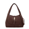 Cartera tote carey pequeña café oscuro